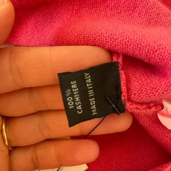 Ralph Lauren - pink cashmere sweater set - Picture 6 of 7